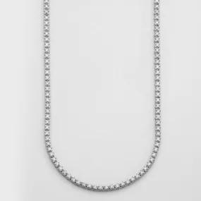 10KW 3.50CTW DIAMOND BUTTERCUP TENNIS NECKLACE