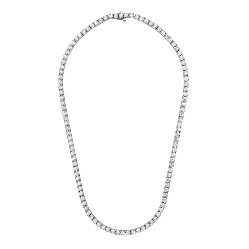 14K Gold Classic Lab-Grown Diamond Tennis Necklace
