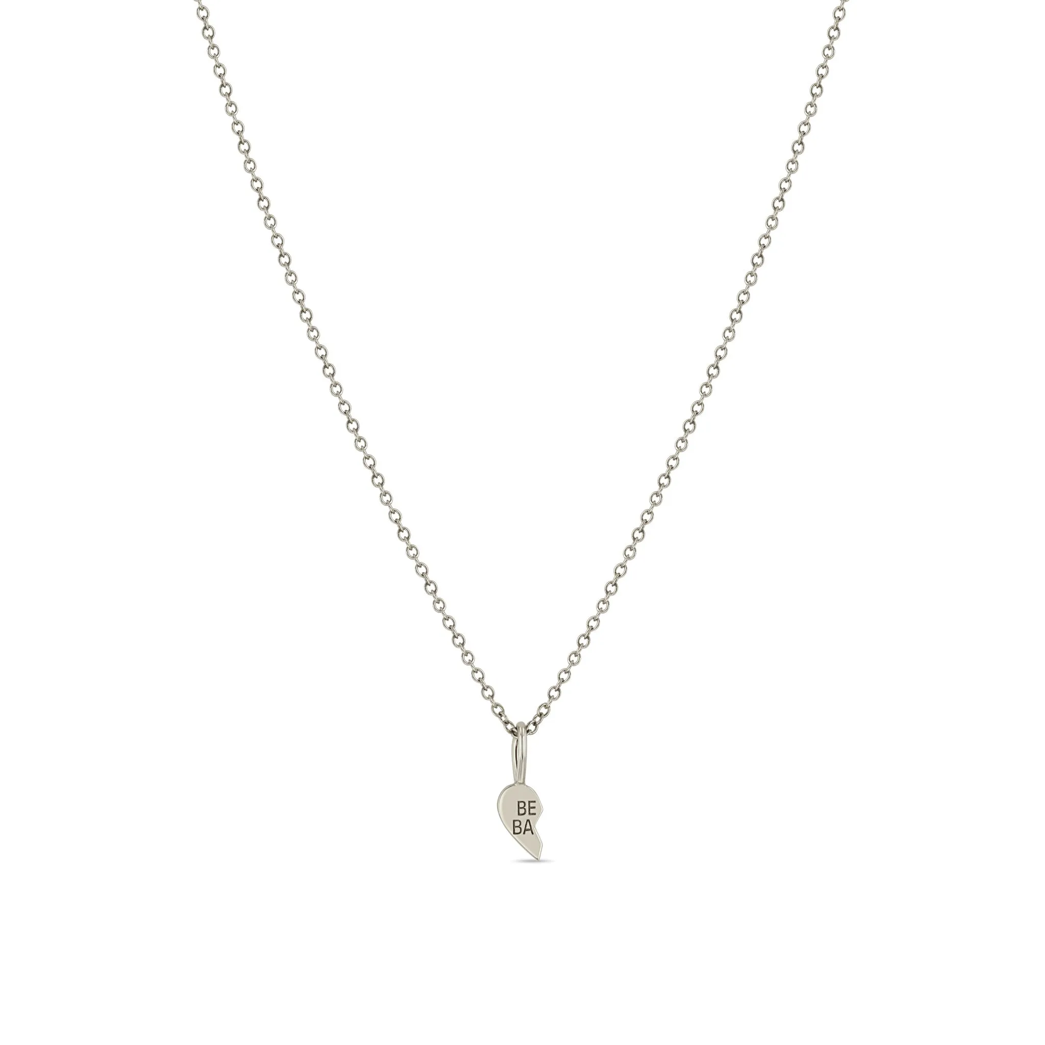 14k Itty Bitty BEST BABE Necklace Set