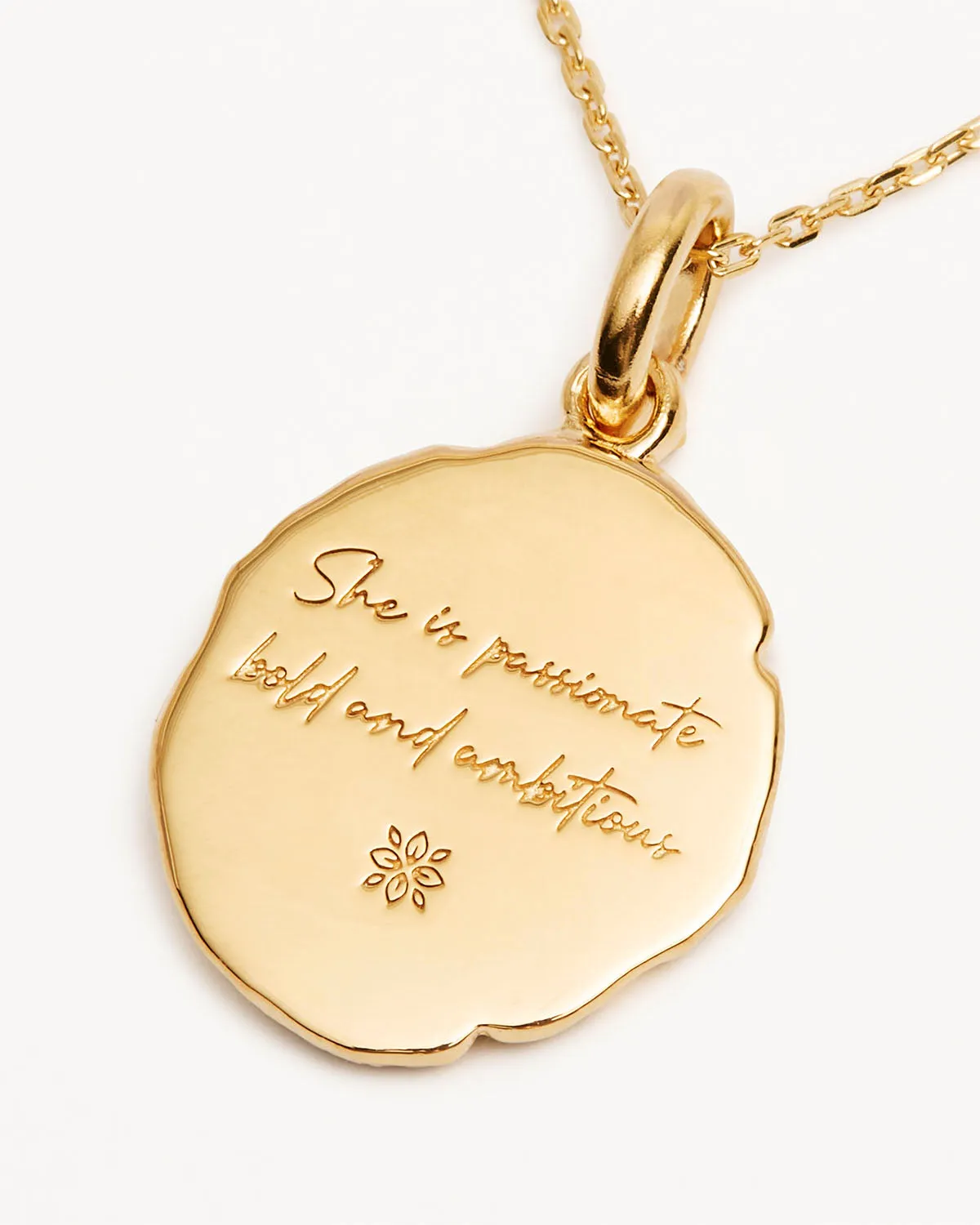 18k Gold Vermeil She is Zodiac Necklace - Aries