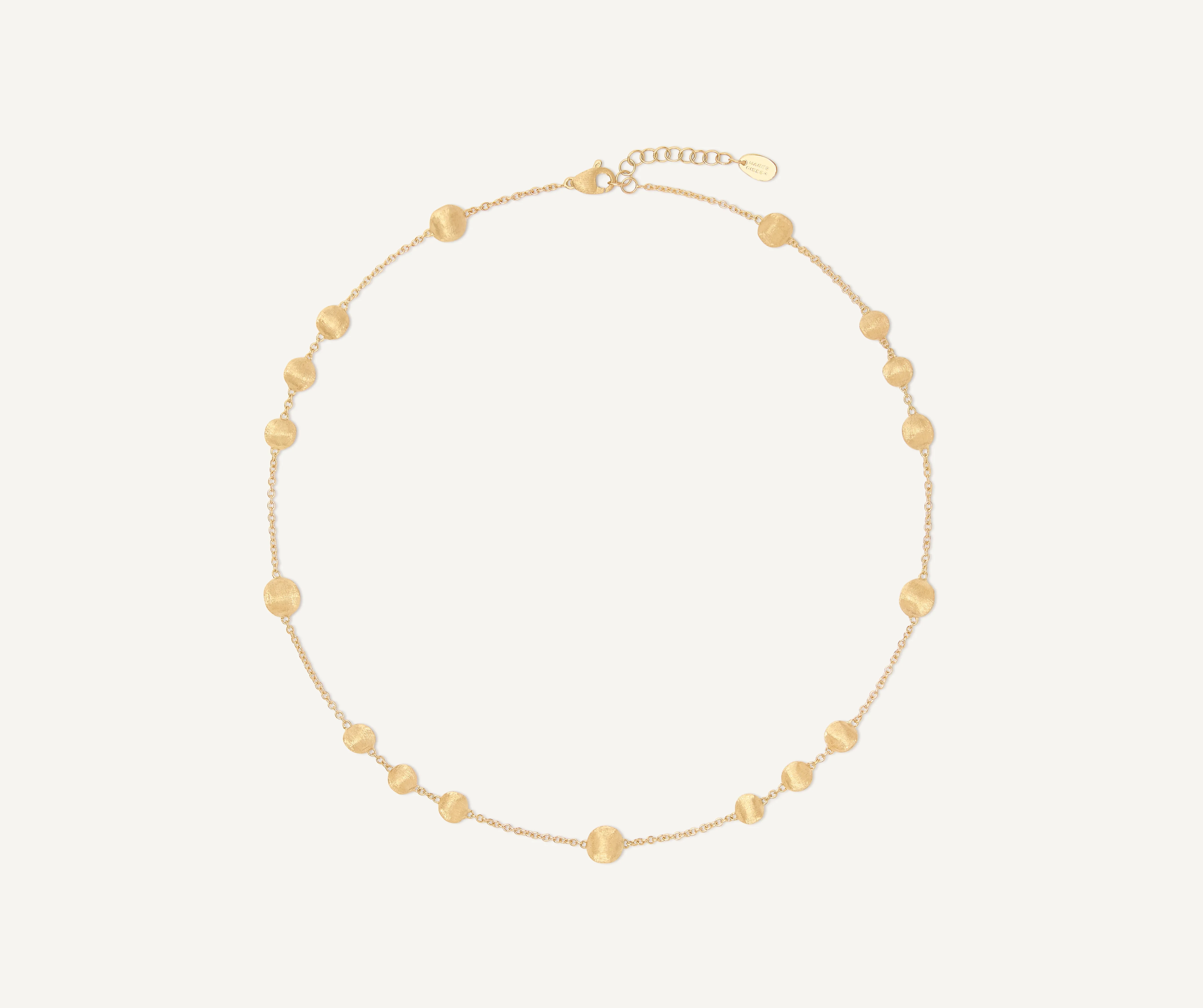 18K Yellow Gold Bead Necklace