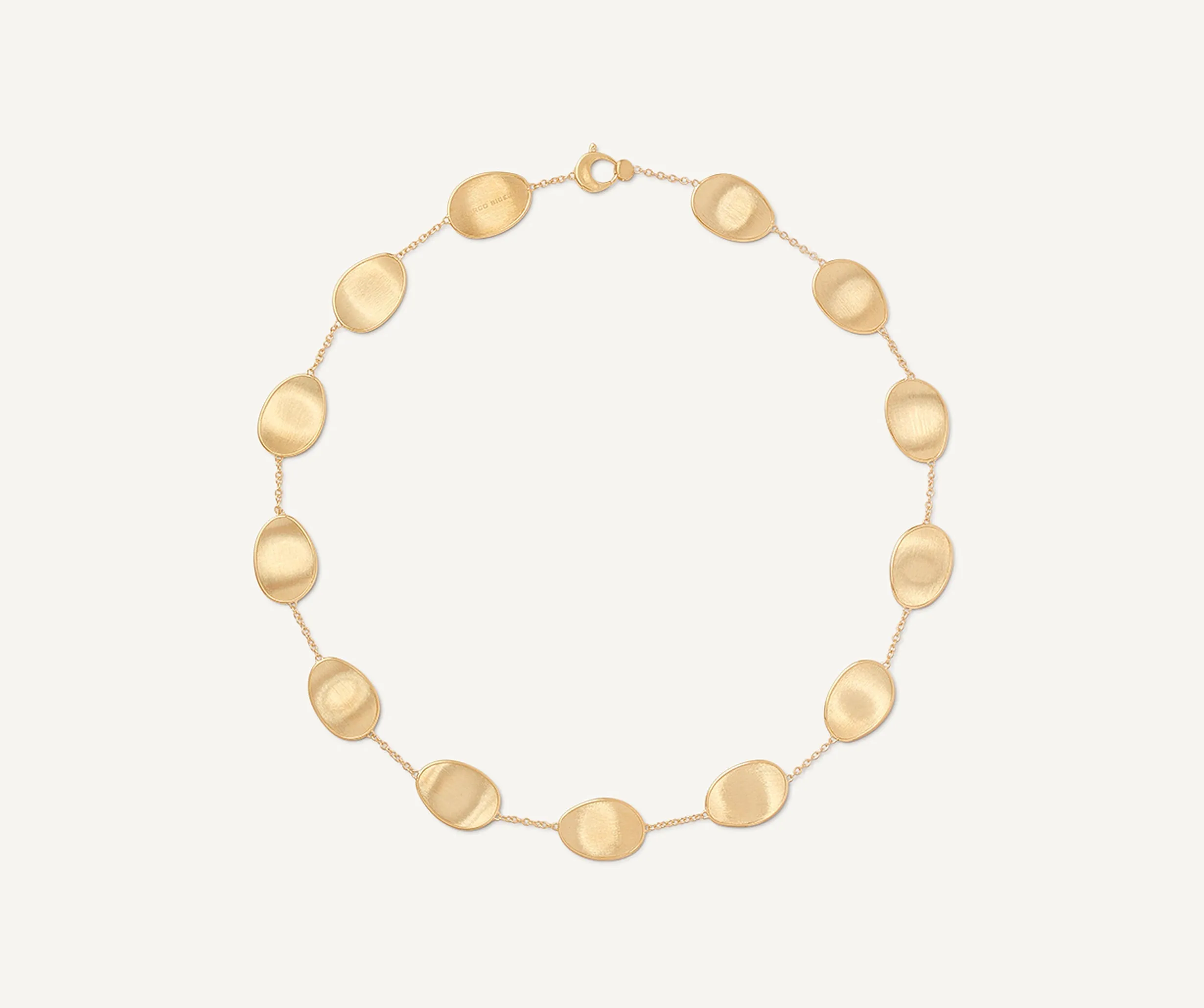 18K Yellow Gold Petal Single Strand Necklace