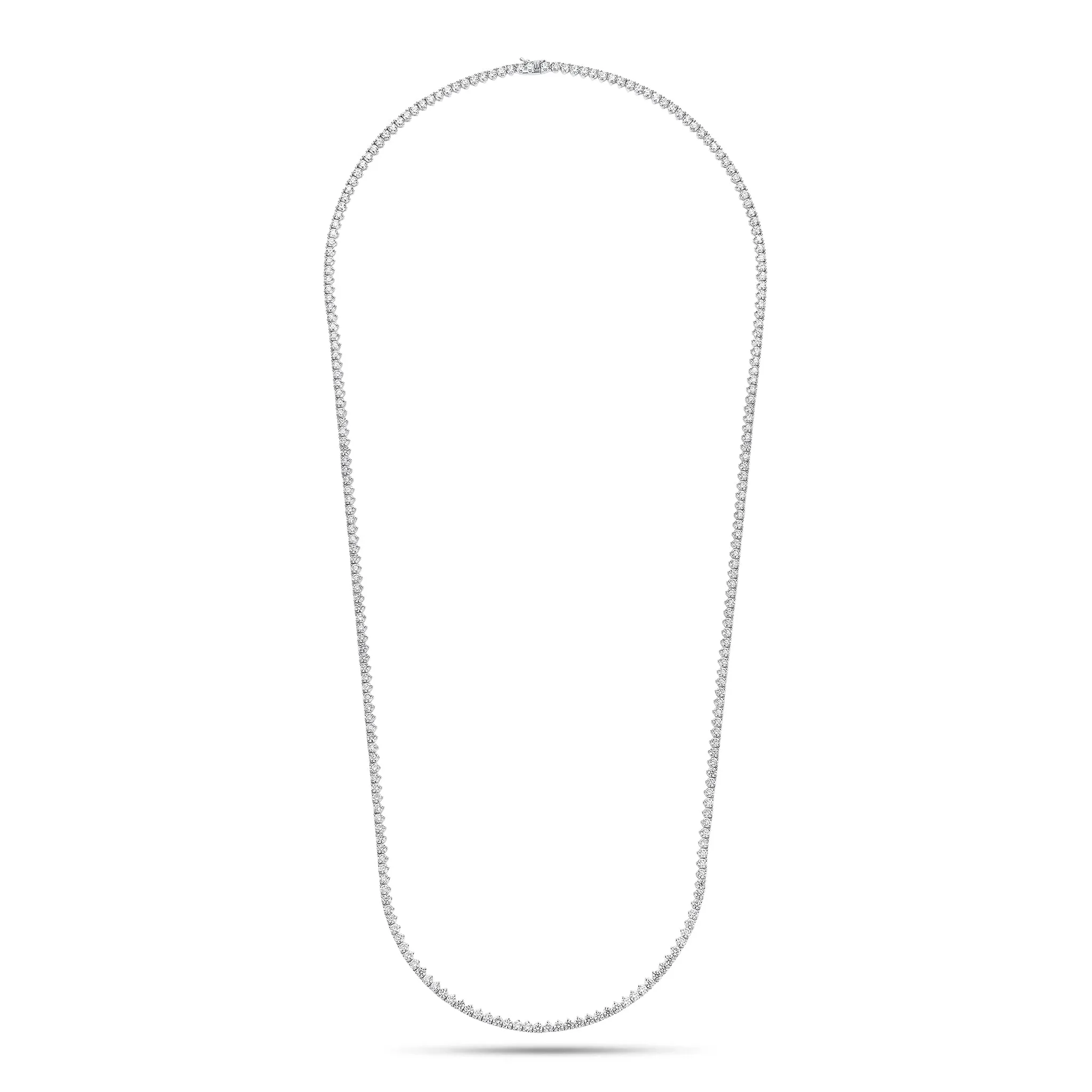 19.94 ct Diamond Long Tennis Necklace