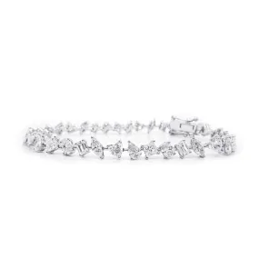 5.93ct Multishape Diamond Tennis Bracelet