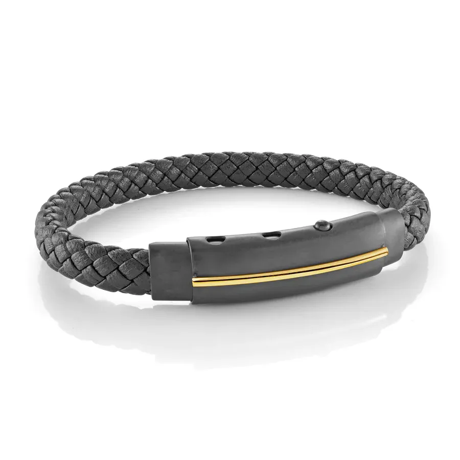 7mm Adjustable Leather Bracelets | Italgem Steel