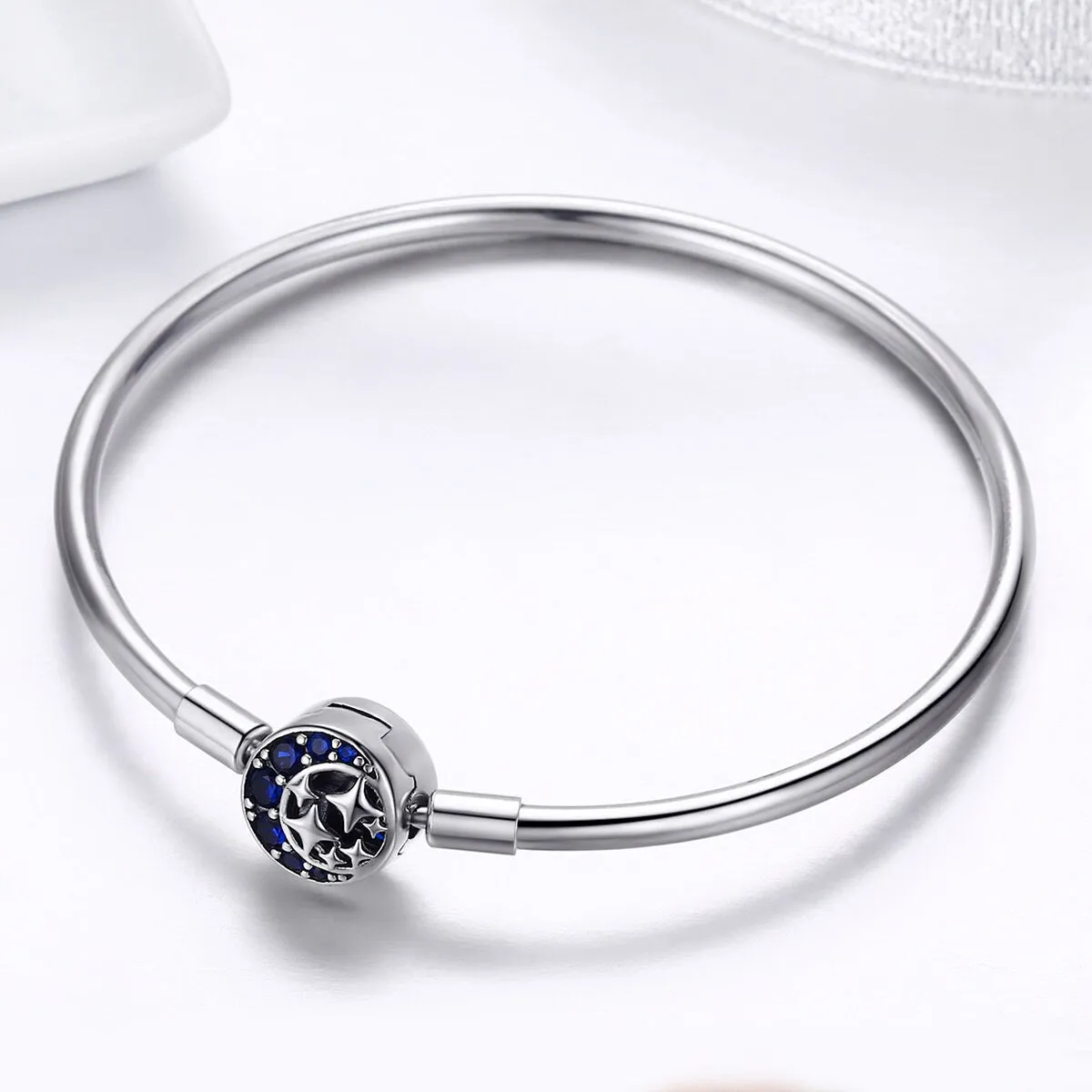 925 Silver Star Night Sky Charm Bracelet