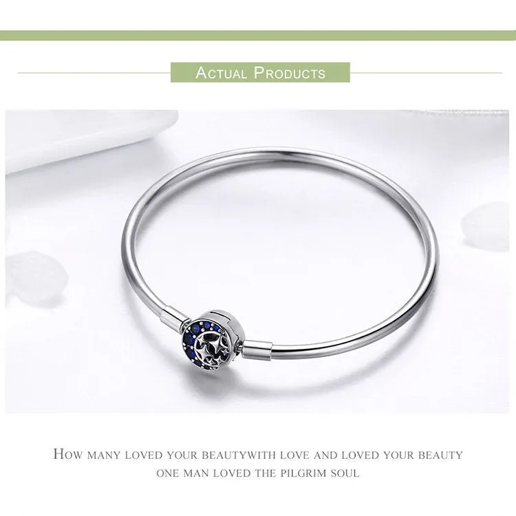 925 Silver Star Night Sky Charm Bracelet