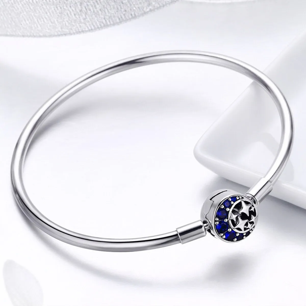 925 Silver Star Night Sky Charm Bracelet