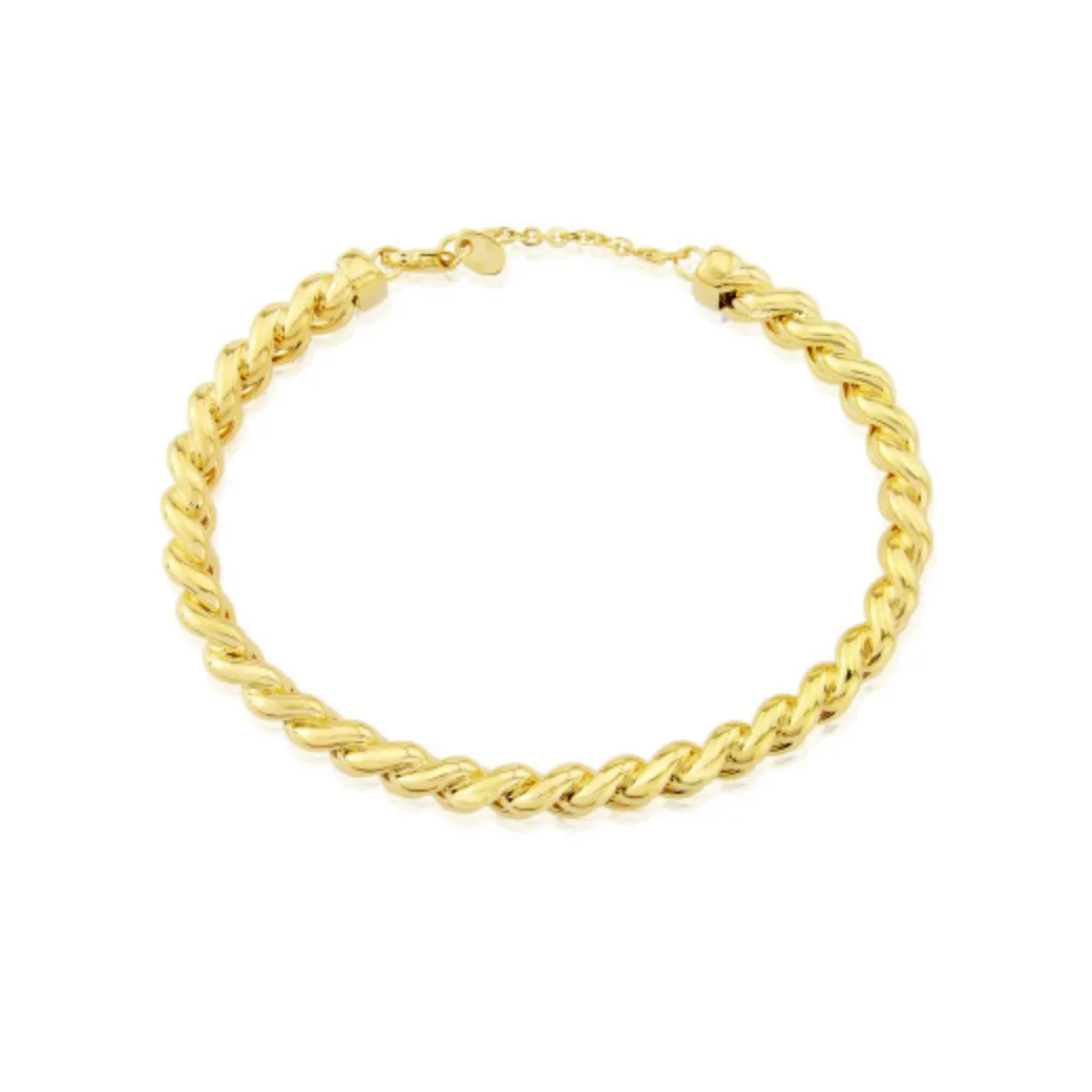 9ct Yellow Gold Chain Bangle