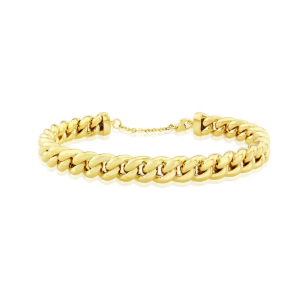 9ct Yellow Gold Chain Bangle