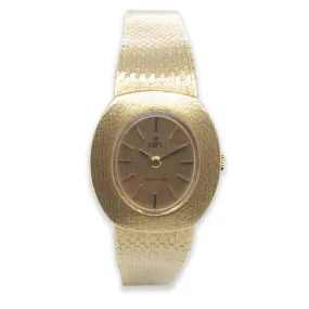 A vintage Ebel 18ct Gold Ladies Automatic Bracelet Watch, c.1970