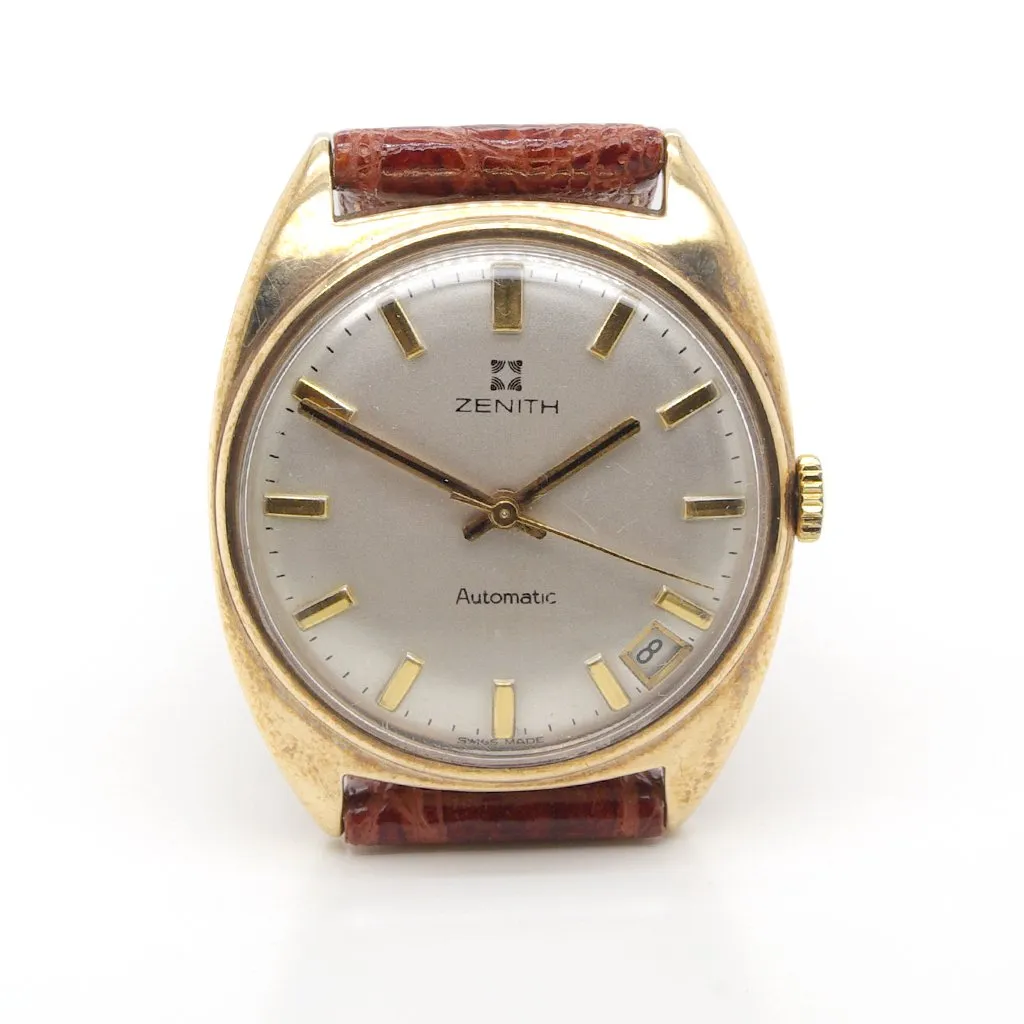 A Zenith 9ct Gold Automatic Date Watch, 1977
