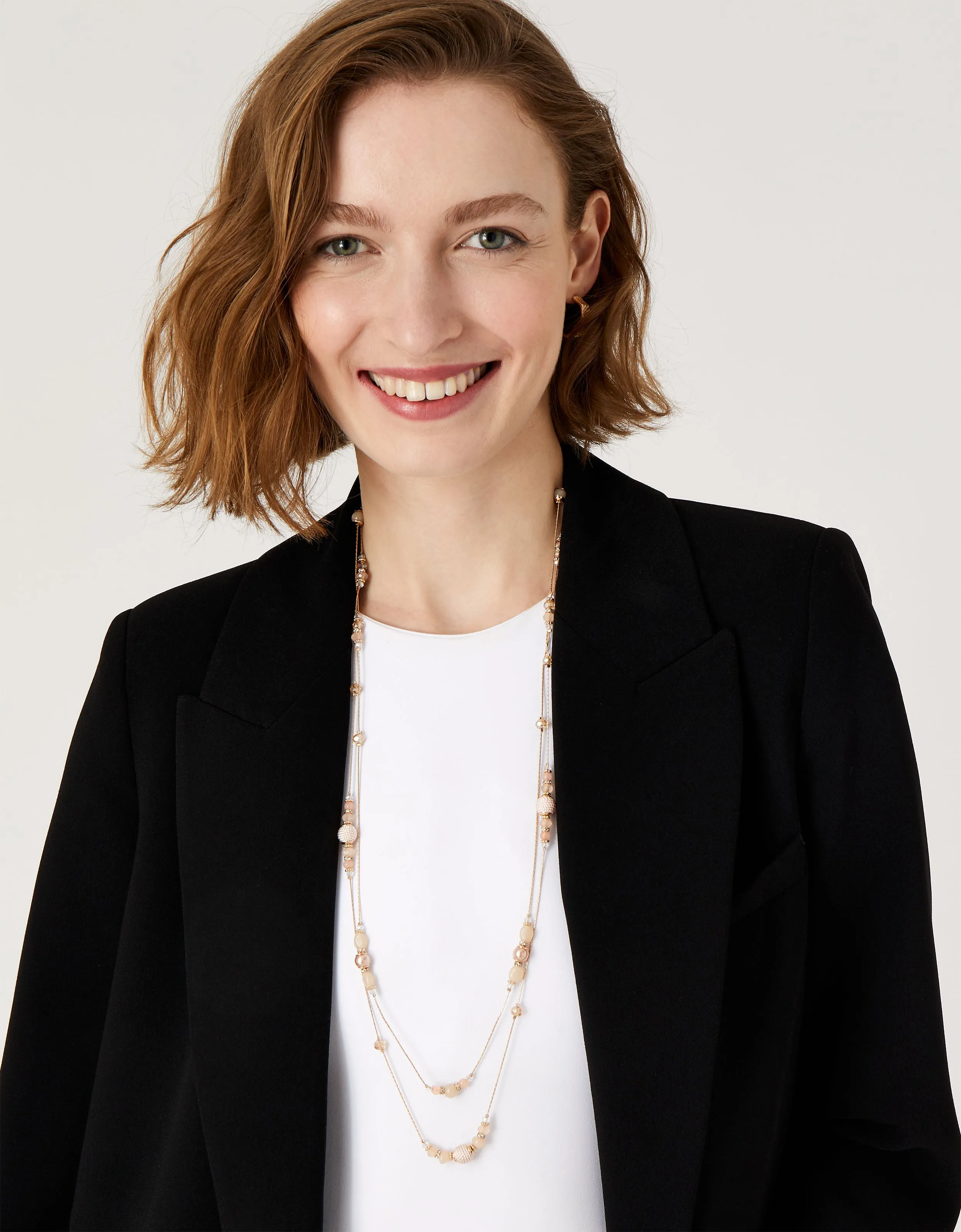 Accessorize London Women'S Gold Beaded Rope Layered Necklace