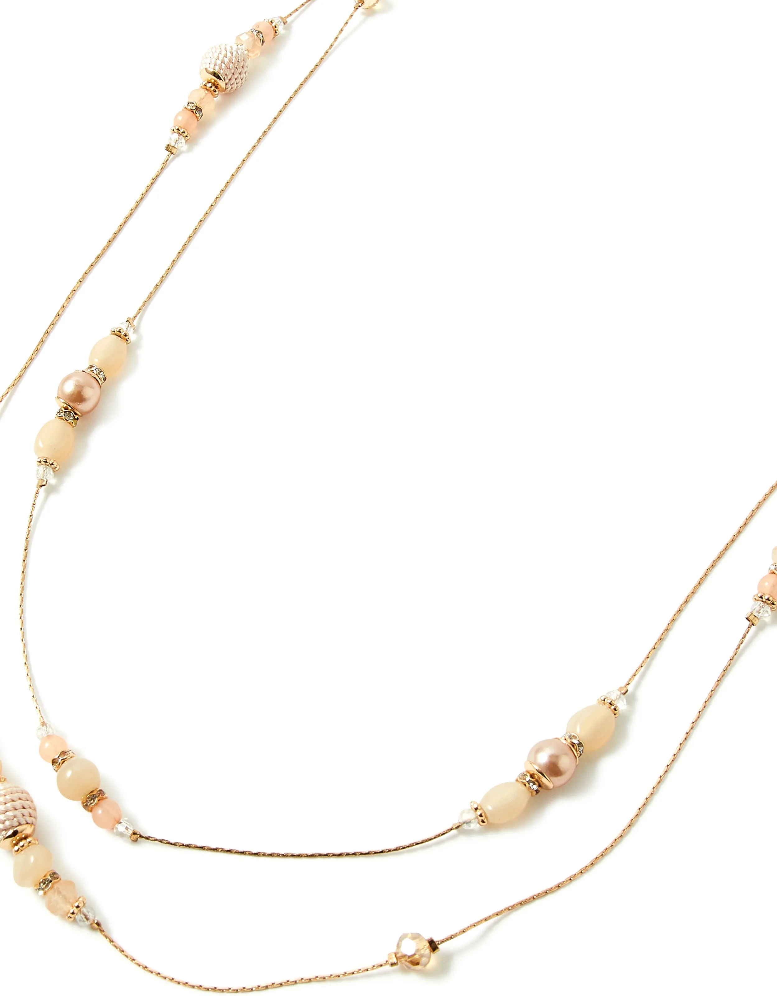 Accessorize London Women'S Gold Beaded Rope Layered Necklace