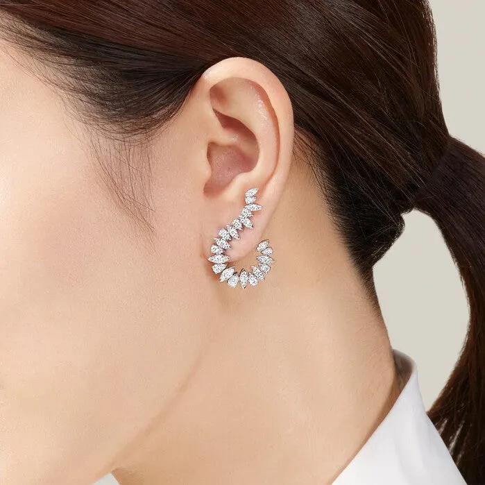 Aerial Twisted Sunburst Earrings
