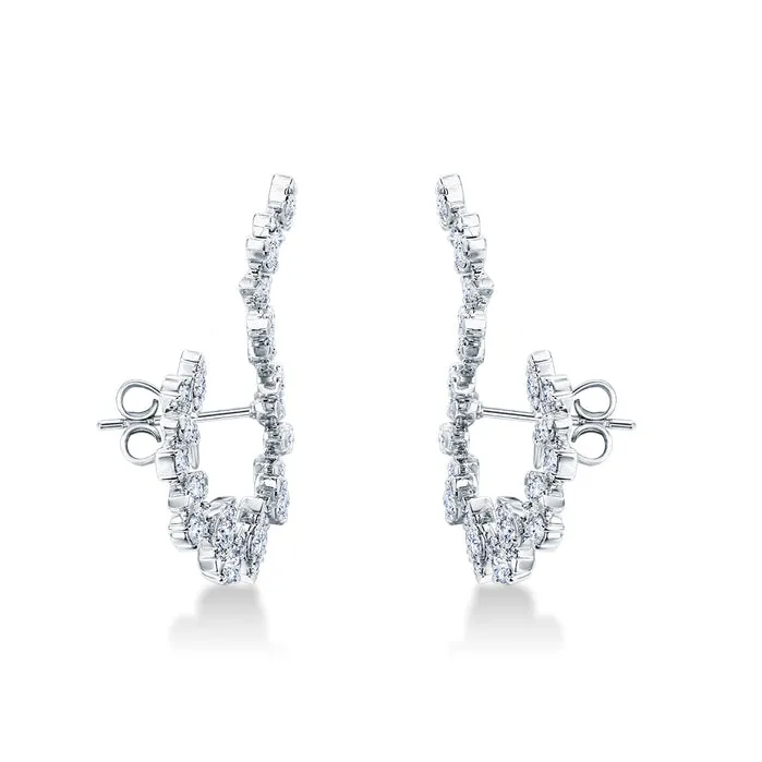 Aerial Twisted Sunburst Earrings
