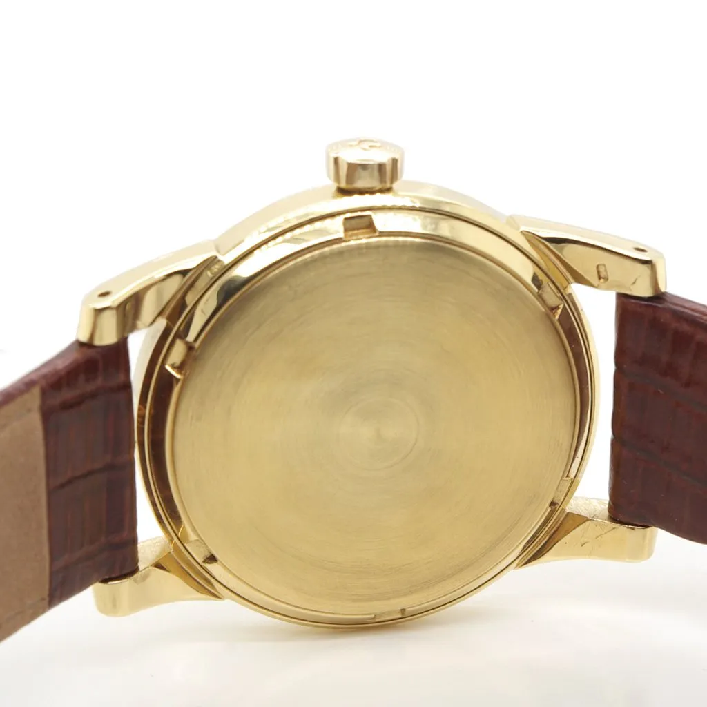 An Omega 18ct Gold Automatic Seamaster strap Watch, c.1952
