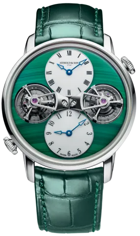 Arnold & Son Watch Double Tourbillon White Gold Malachite Limited Edition