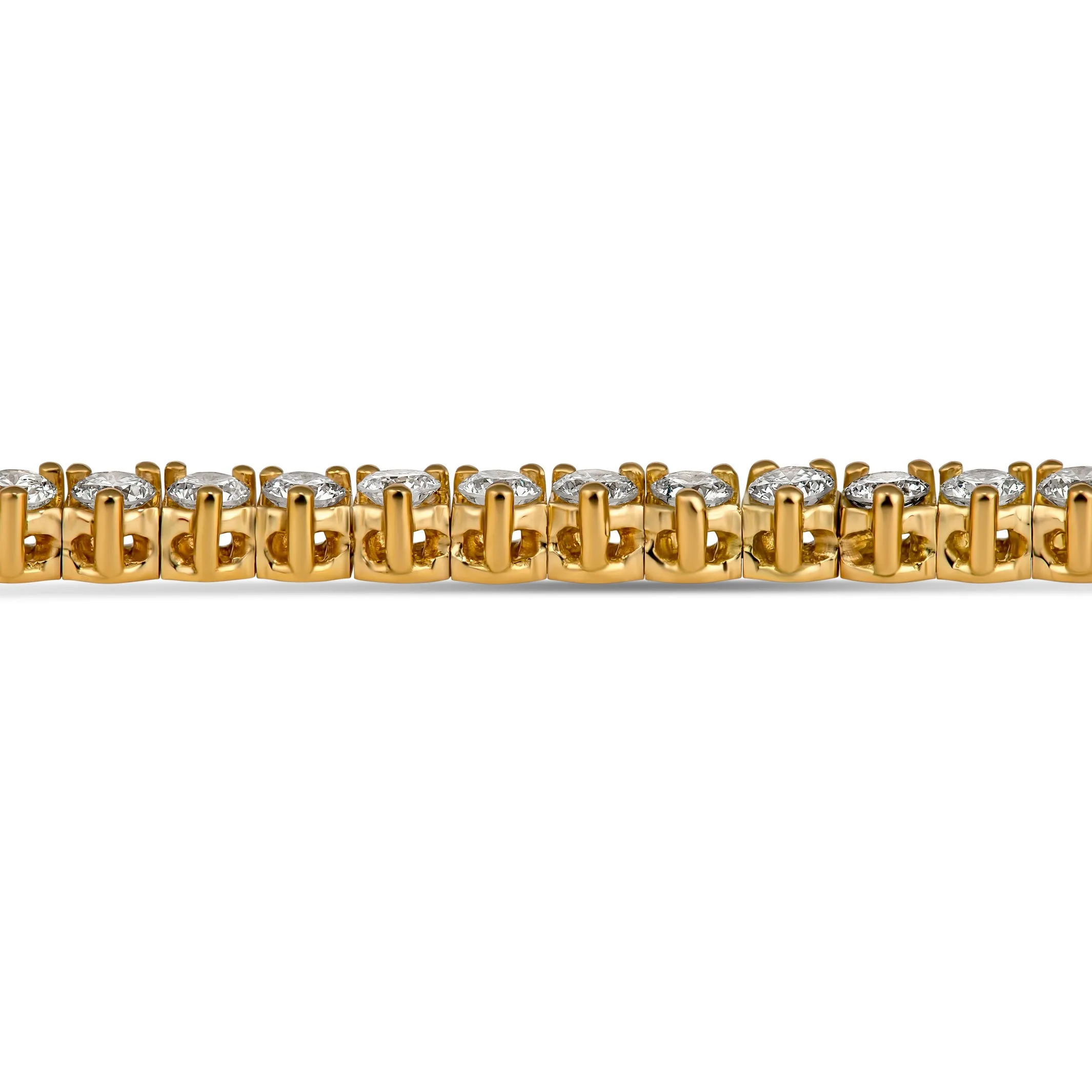 Aura Tennis Necklace 5.37ct - 5.57ct | Yellow Gold