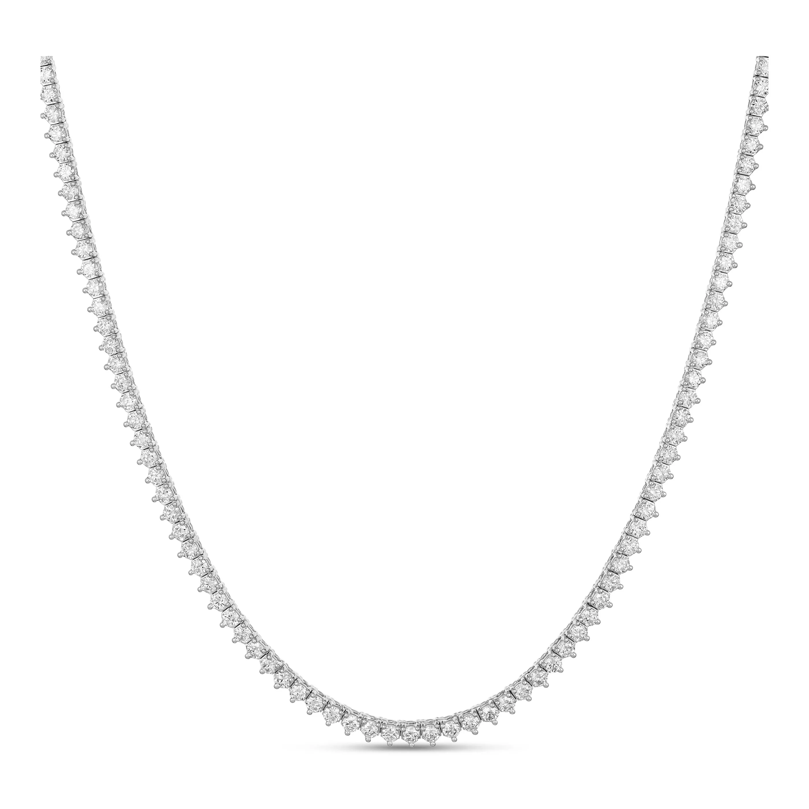 Aura Tennis Necklace 5.37ct - 5.57ct | Yellow Gold