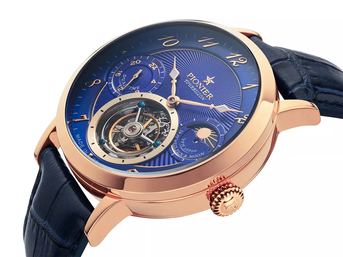 Basel Tourbillon Pionier - GM-903-5 | Rose | Handmade German Watch