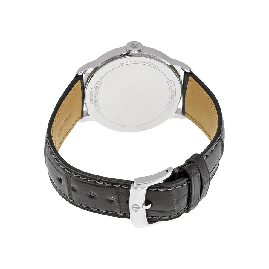 Baume et Mercier Classima White Dial Moonphase Men's Watch 10219 MOA10219