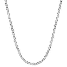 Beauvince Tennis Necklace (18.00 ct GH VS-SI Diamonds) in 18K White Gold