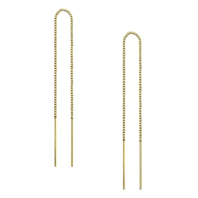 Box Chain Threader Earrings