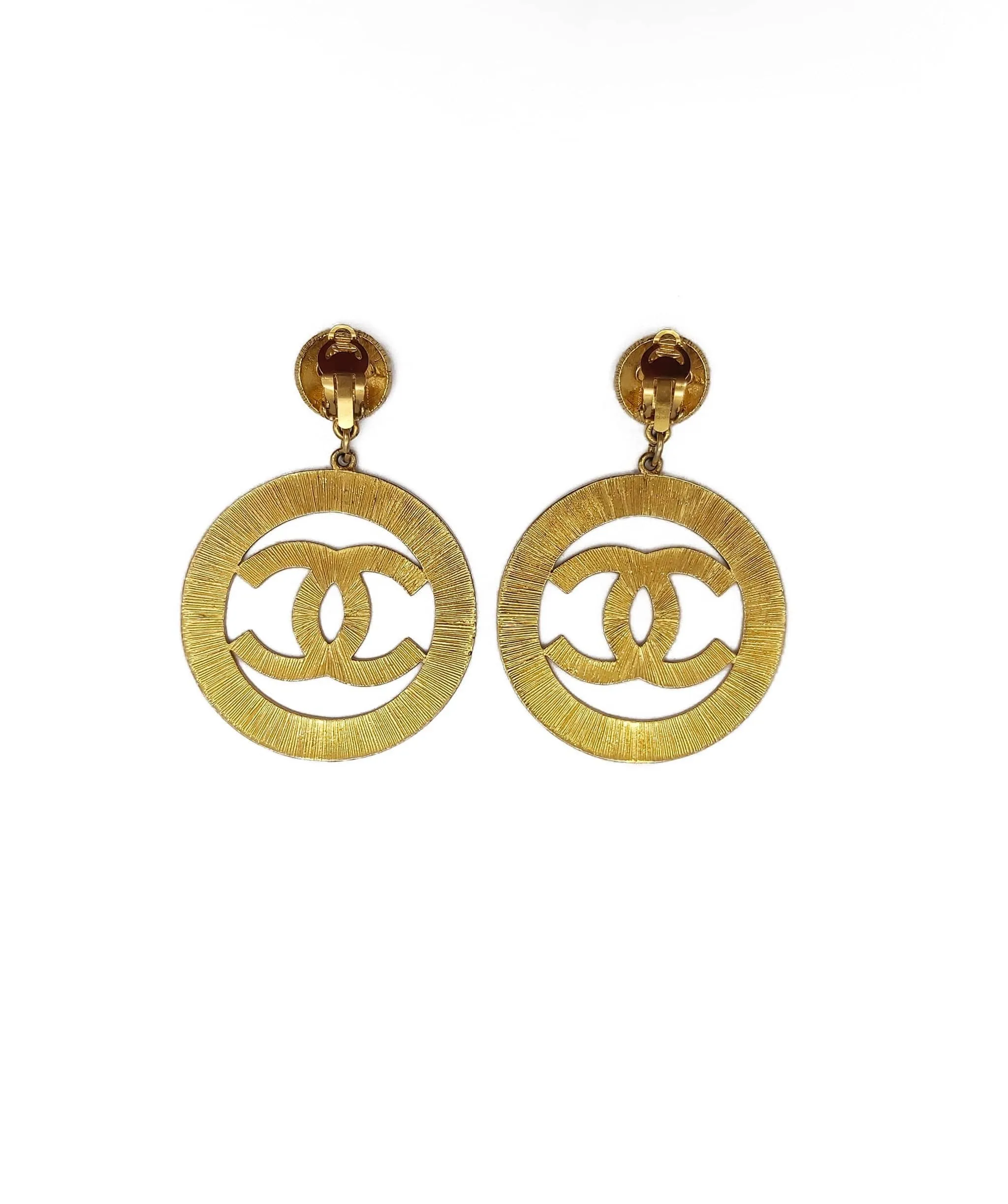 Chanel XL Sunburst Clip On Earrings RJC1477