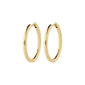 CHARM large hoop earrings gold-plated