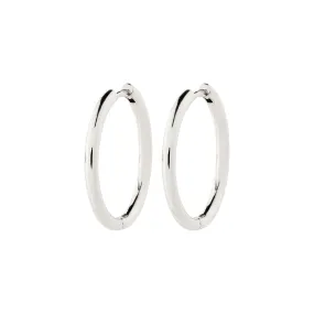 CHARM large hoop earrings silver-plated