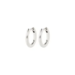 CHARM small hoop earrings silver-plated