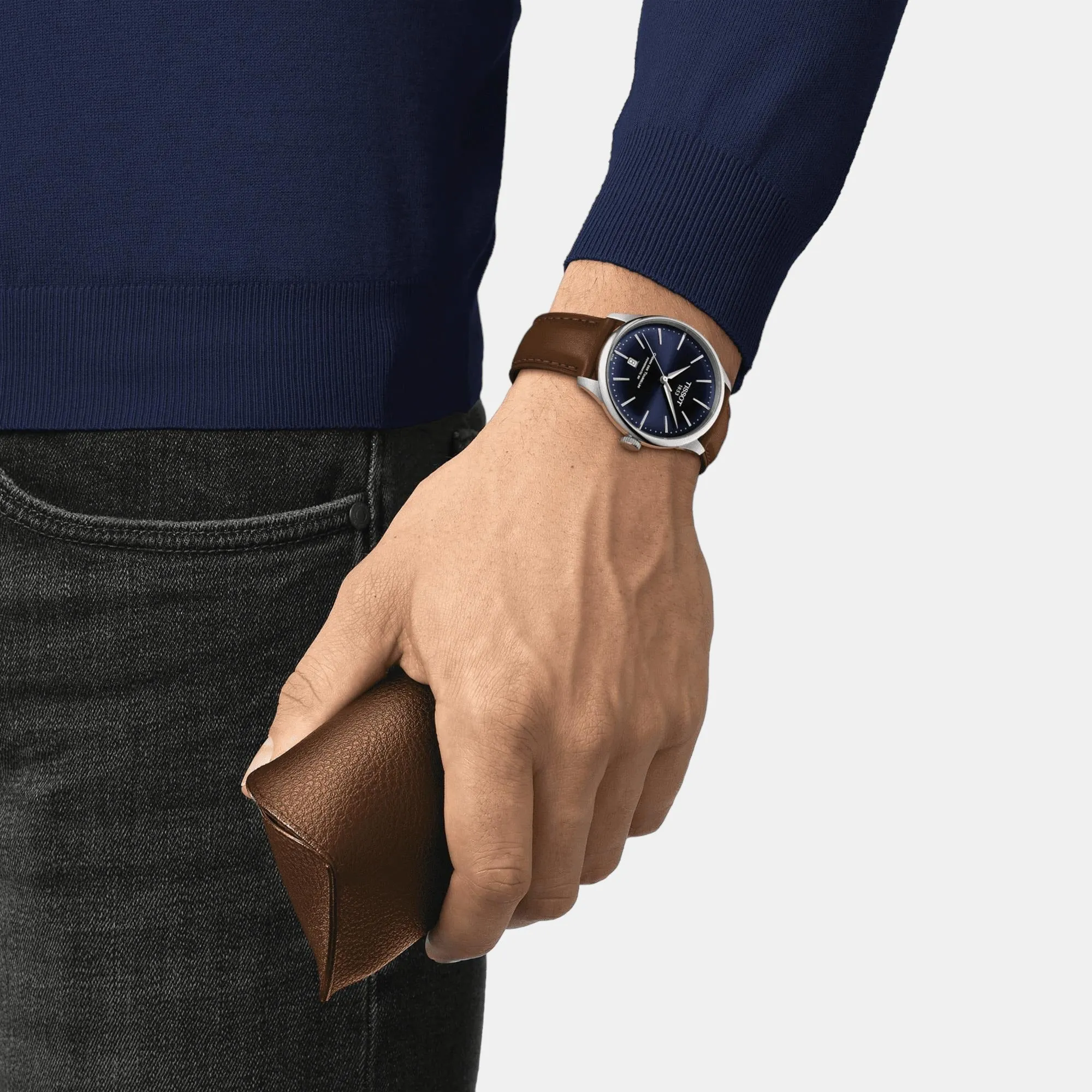 Chemin Des Tourelles Men Analog Leather Watch T1398071604100