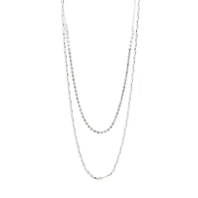 Cherished Silver Plated Crystal Necklace