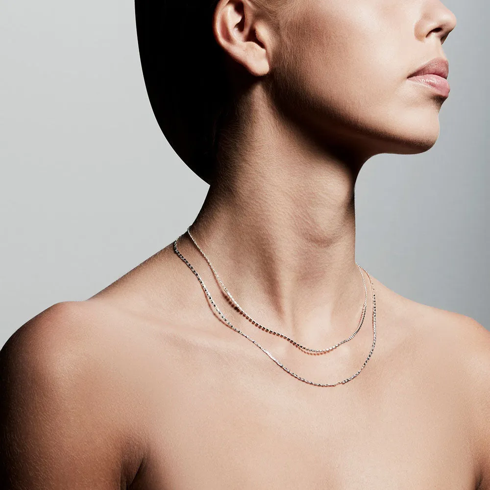 Cherished Silver Plated Crystal Necklace