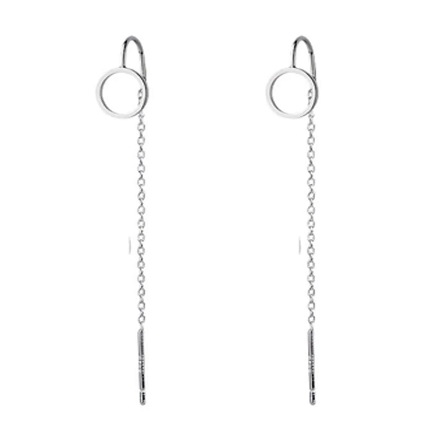 Circle Threader Earrings for Women | Minimalist Jewellery
