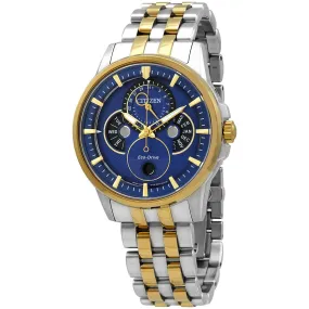Citizen Calendrier Multi-function Blue Dial Two-tone Men's Watch BU0054-52L