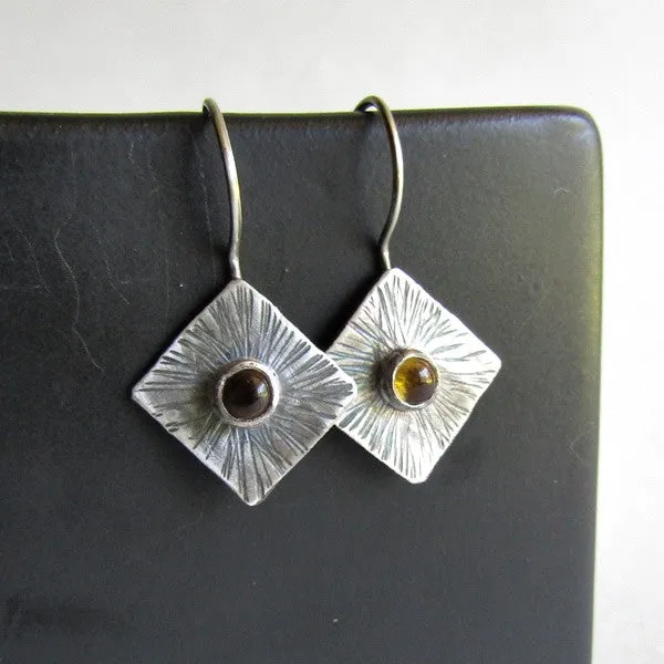 Citrine Sunburst Earrings