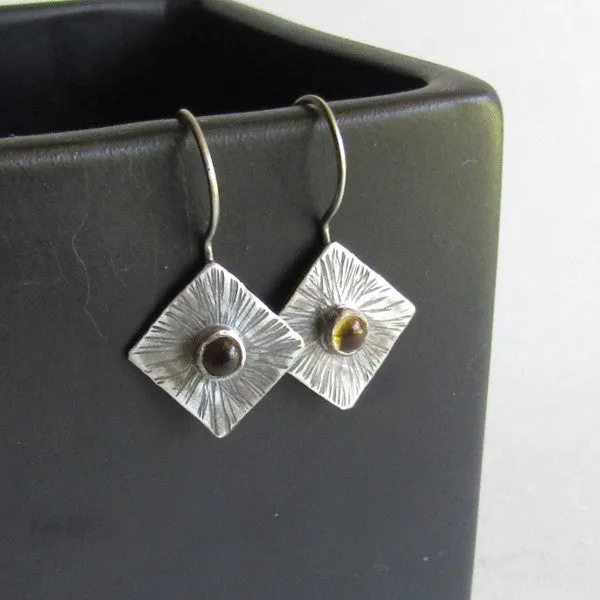 Citrine Sunburst Earrings