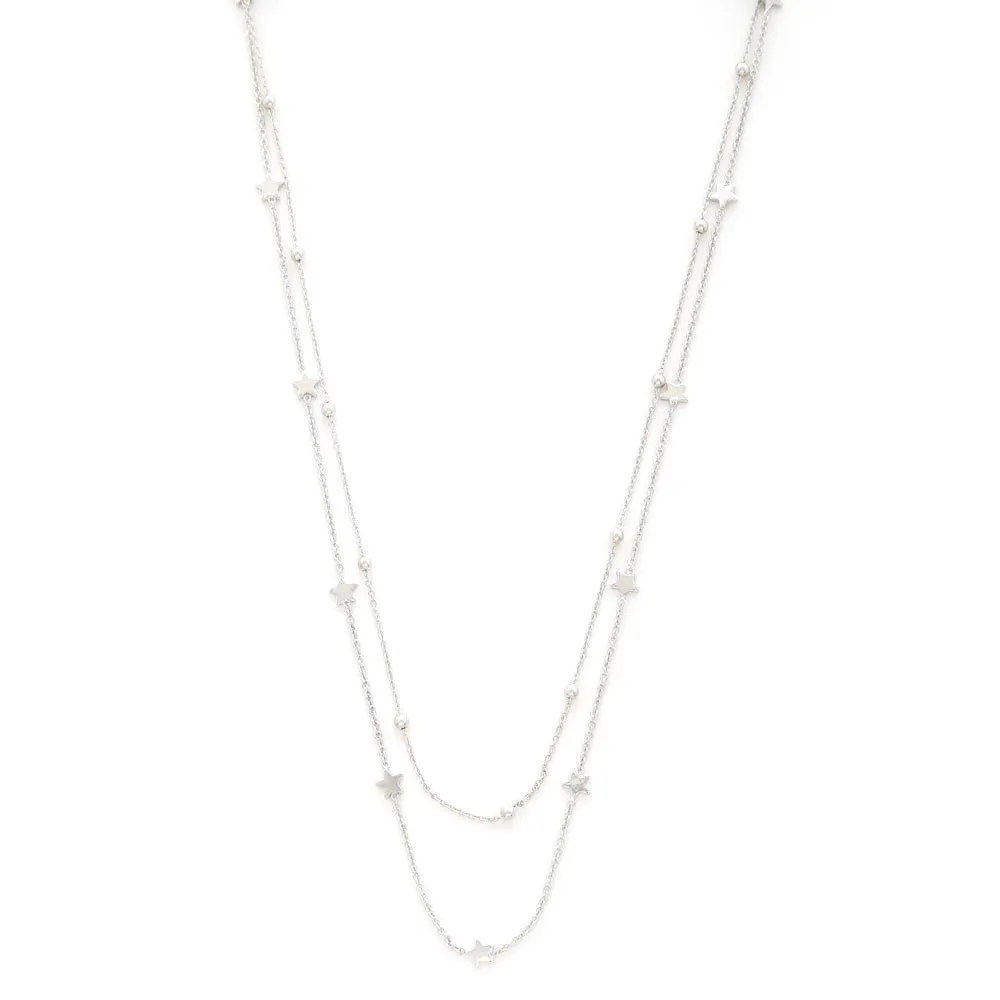 Dainty Star Charm Beaded Layered Necklace