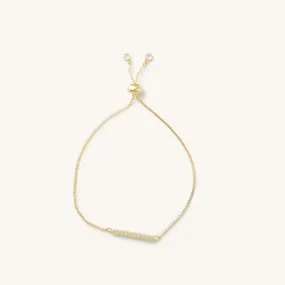 Daley Crystal Bar Gold Slider