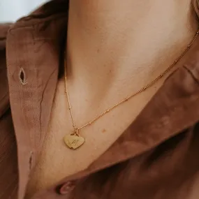 Deluxe Engraved Mini Heart Necklace