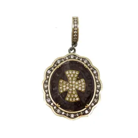 Diamond Inset St Benedict Medal