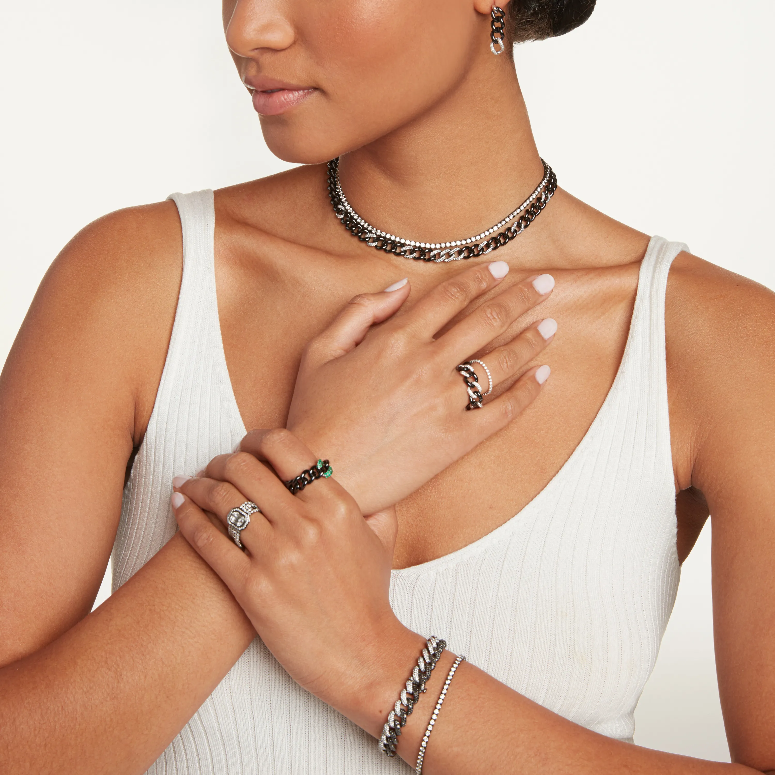 DIAMOND PAVE TENNIS CHOKER