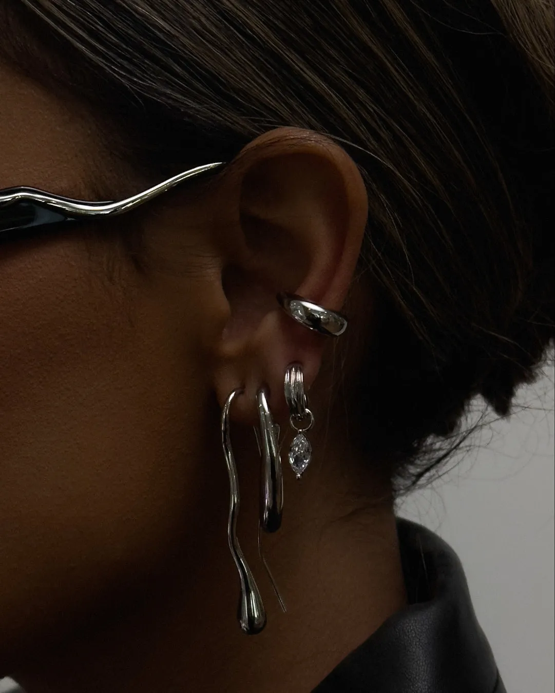 Drip Drop Threader Earrings