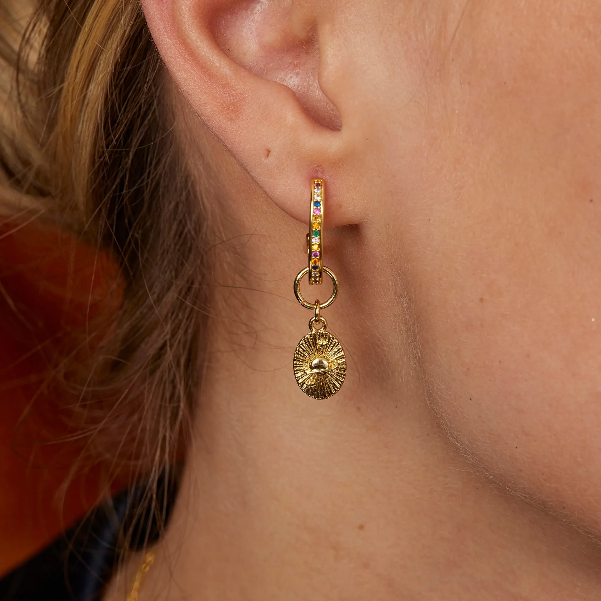 Ellie Rainbow Hoop Earrings