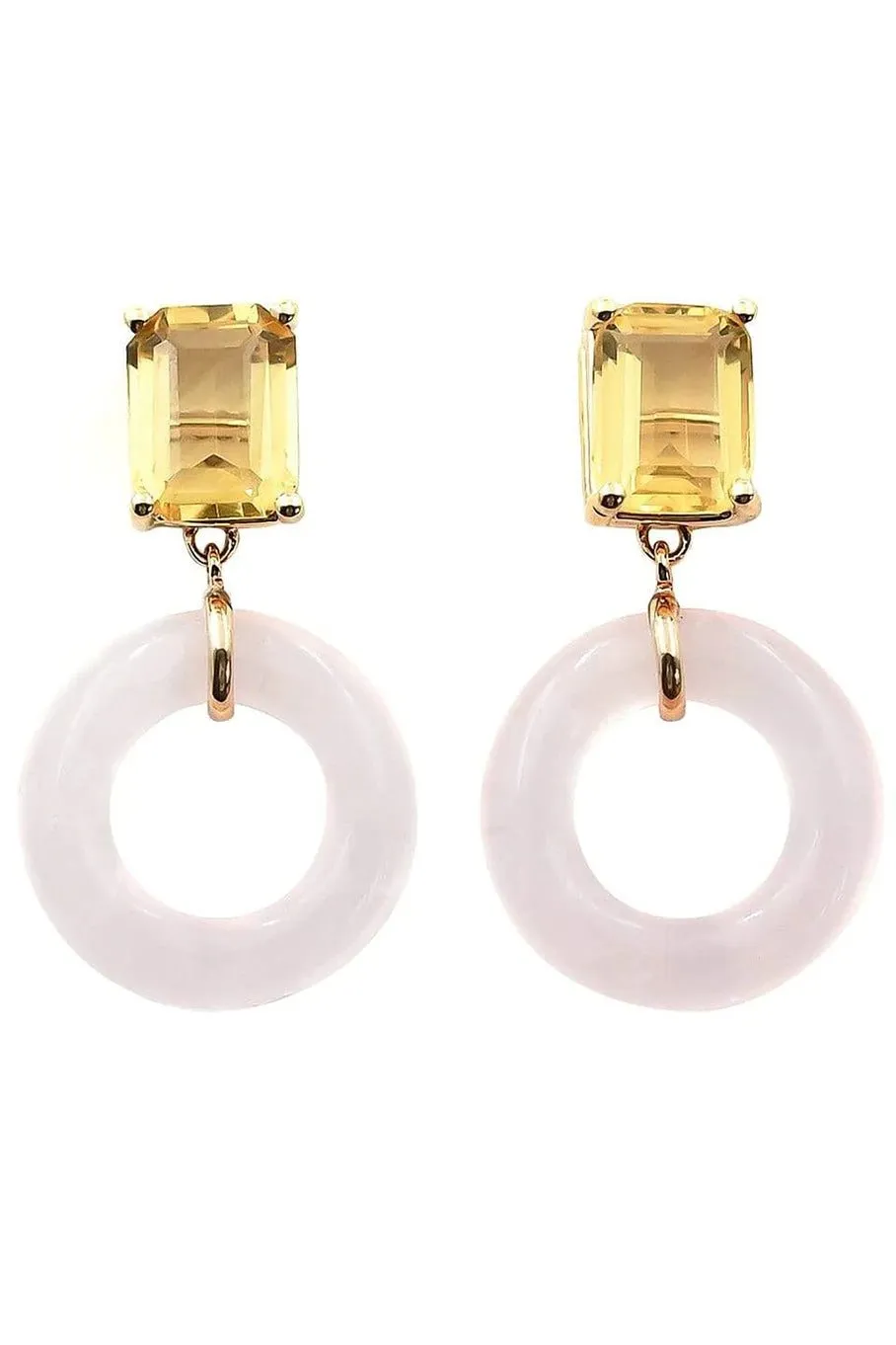 Emerald Cut Munchkin Glazed Earrings