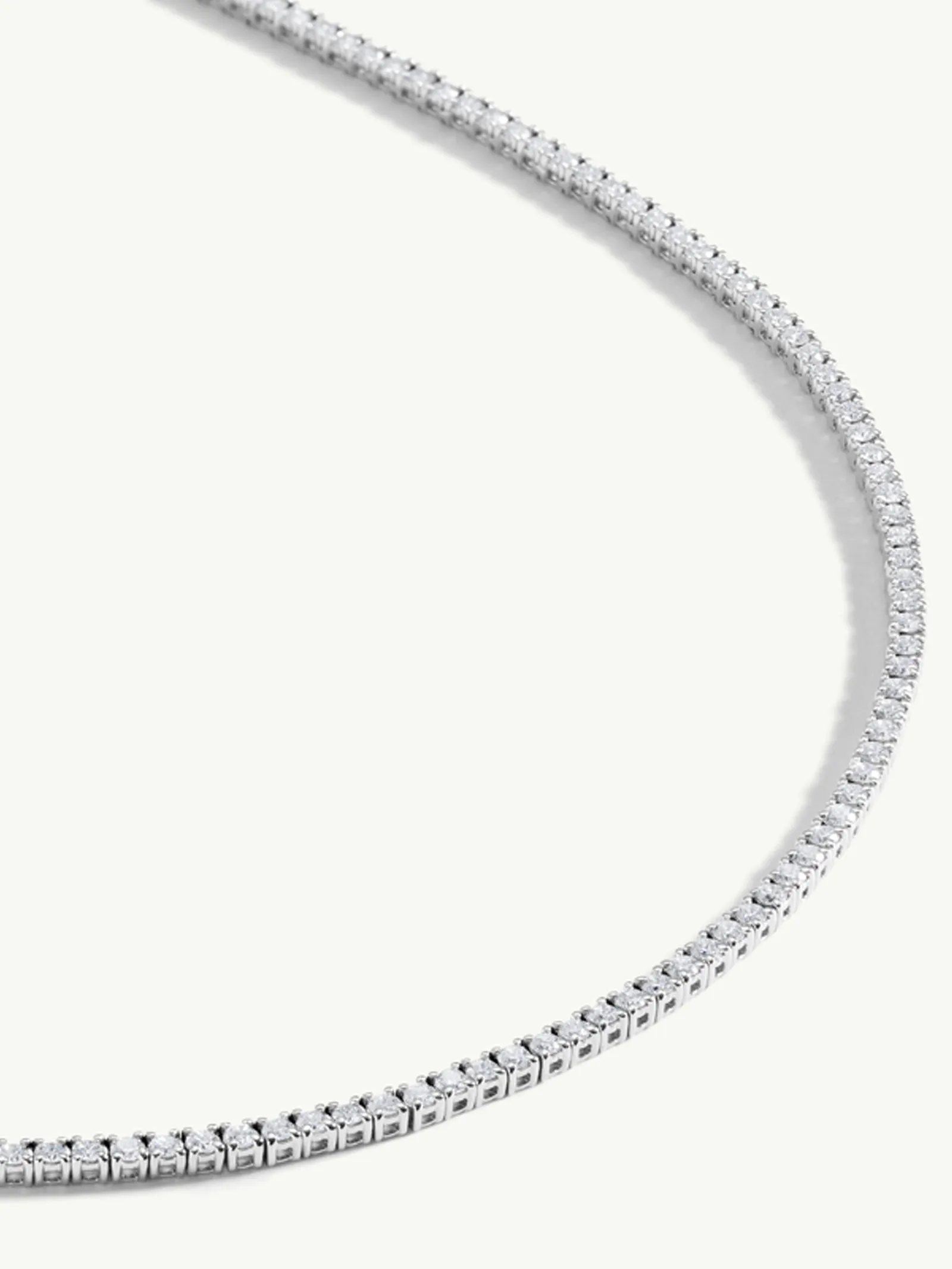 Eternal by Marei Eternity Brilliant-Cut White Diamond Tennis Necklace - 6.00 CTW