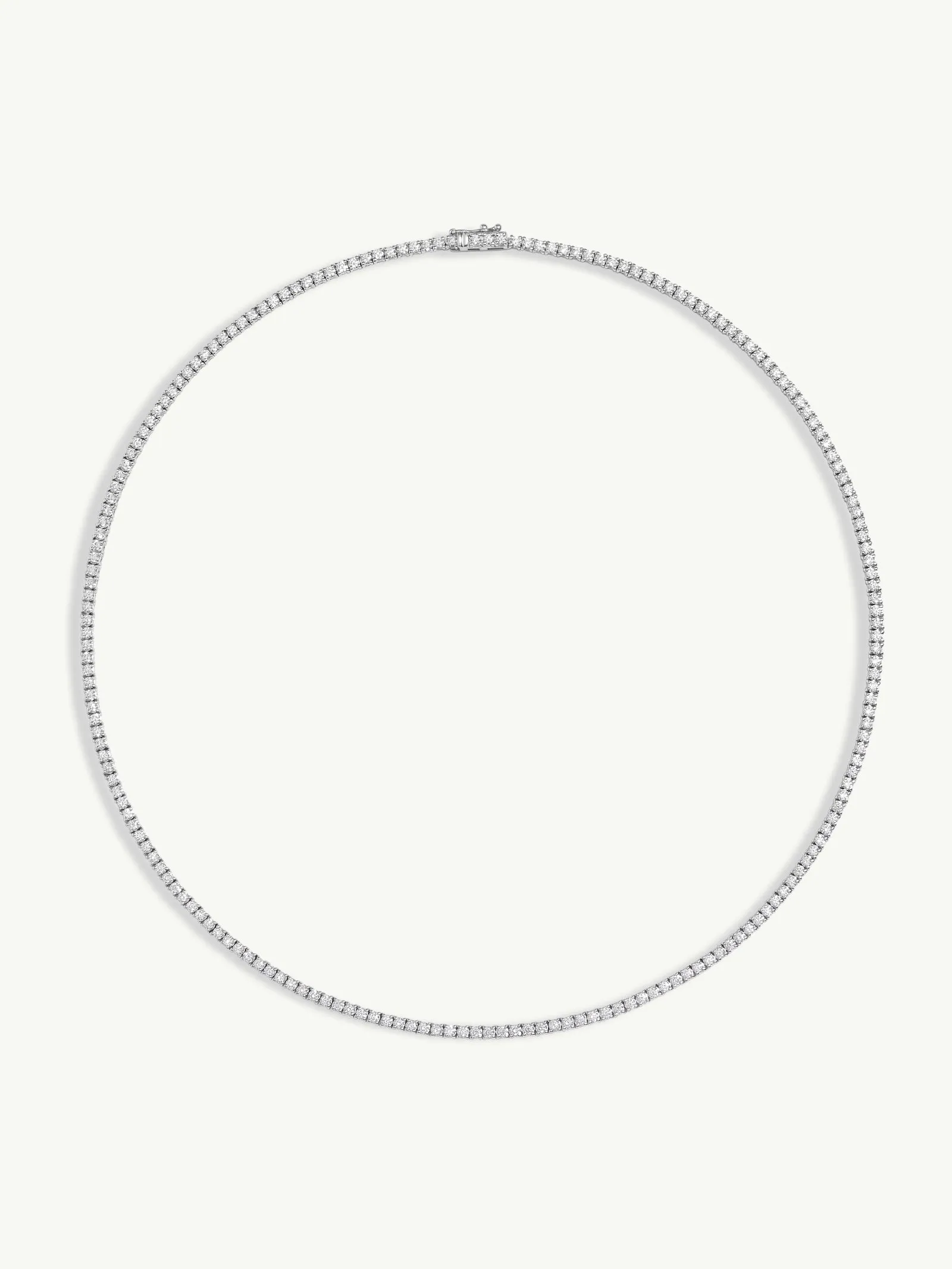 Eternal by Marei Eternity Brilliant-Cut White Diamond Tennis Necklace - 6.00 CTW