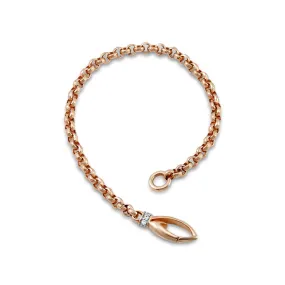 Everyday Chain Bracelet - 18K Rose Gold Vermeil   CZ Blanc